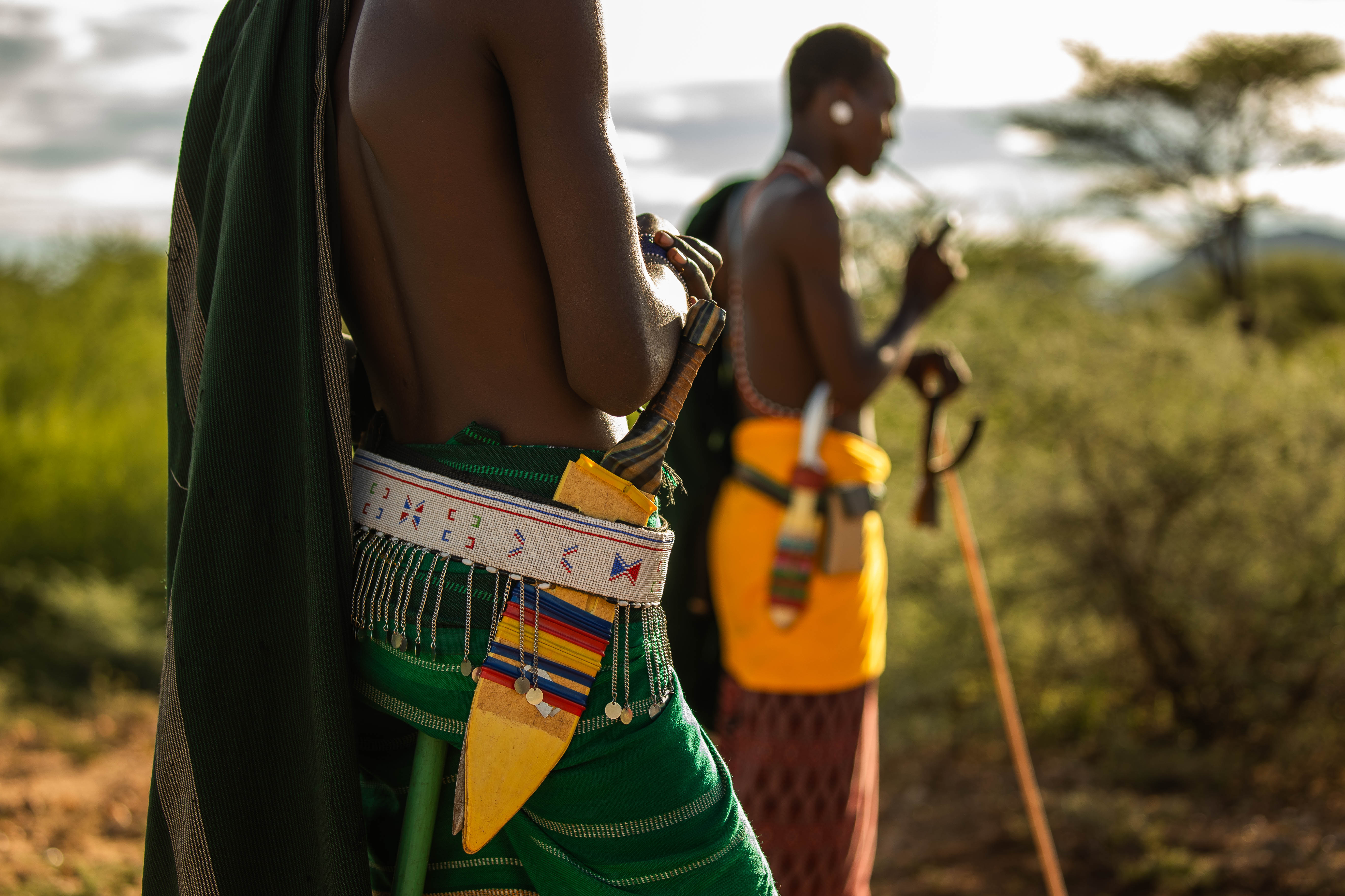 Traditional dress and beadwork in a pastoral community